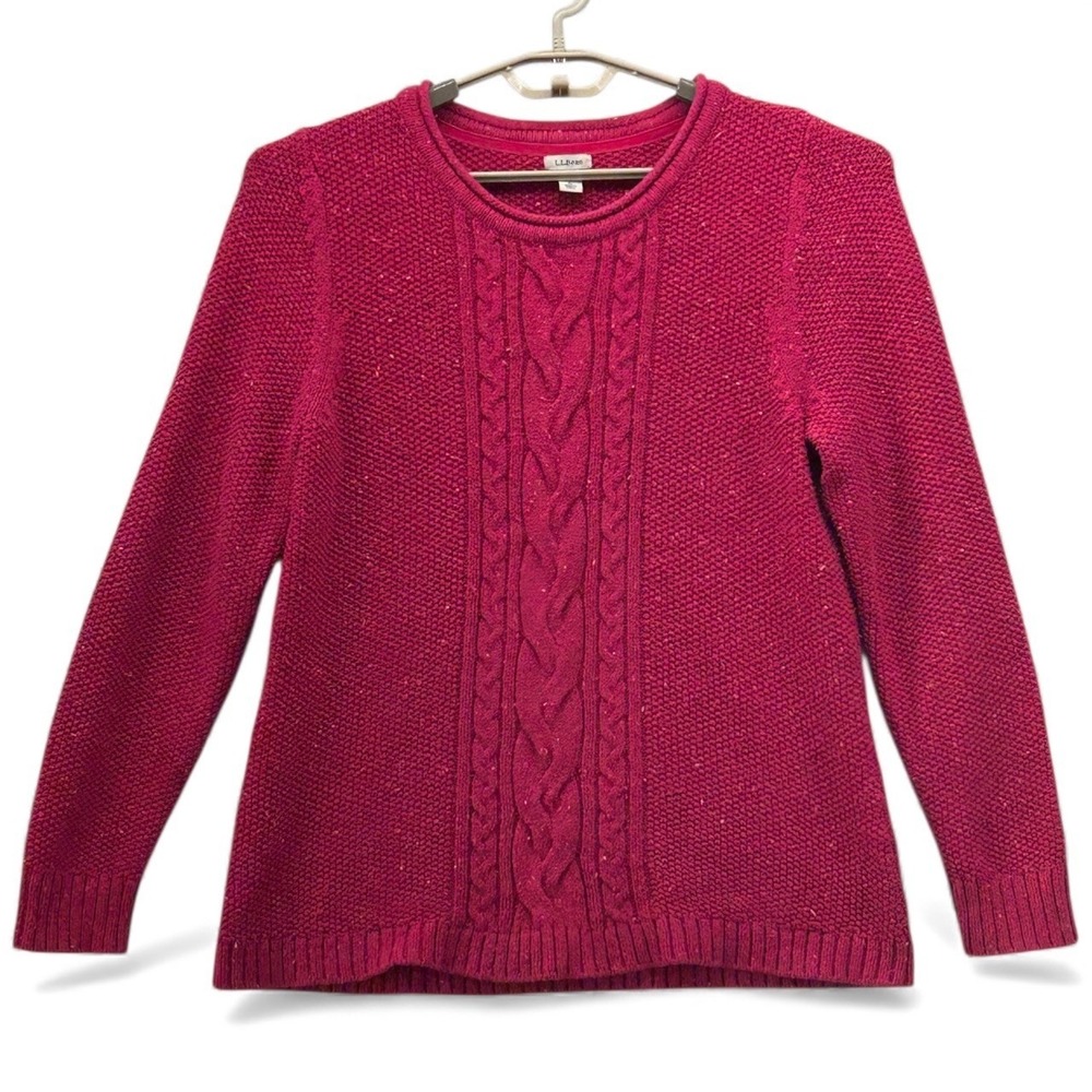 LL Bean Roll Neck‎ Sweater Large Pink